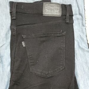 Levi's Women's High Rise Super Skinny Jeans BLACK BLACK COLOR